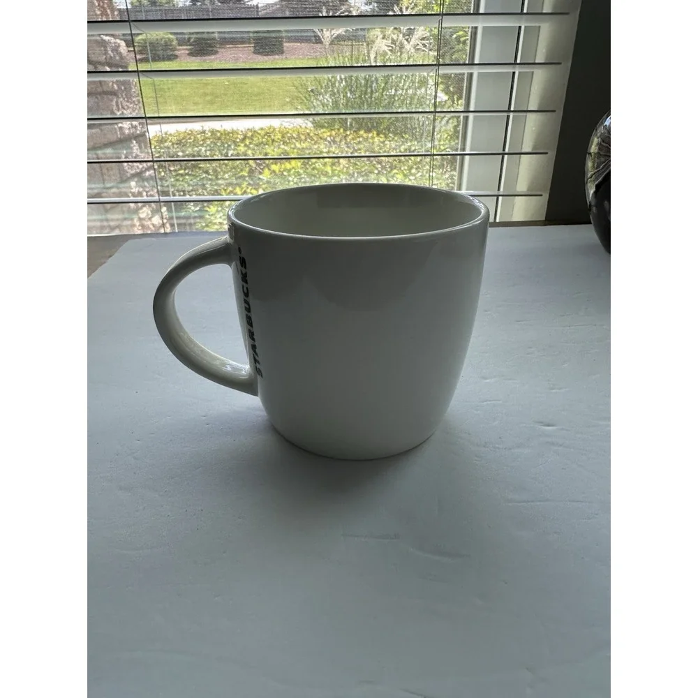 Starbucks 2017 14oz Green White Siren Logo Coffee Cup Ceramic Mug Mermaid Barrel